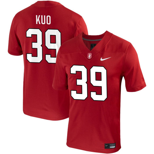 Tyler Kuo Men's Nike Cardinal Stanford Cardinal Pick-A-Player NIL Replica Football Jersey