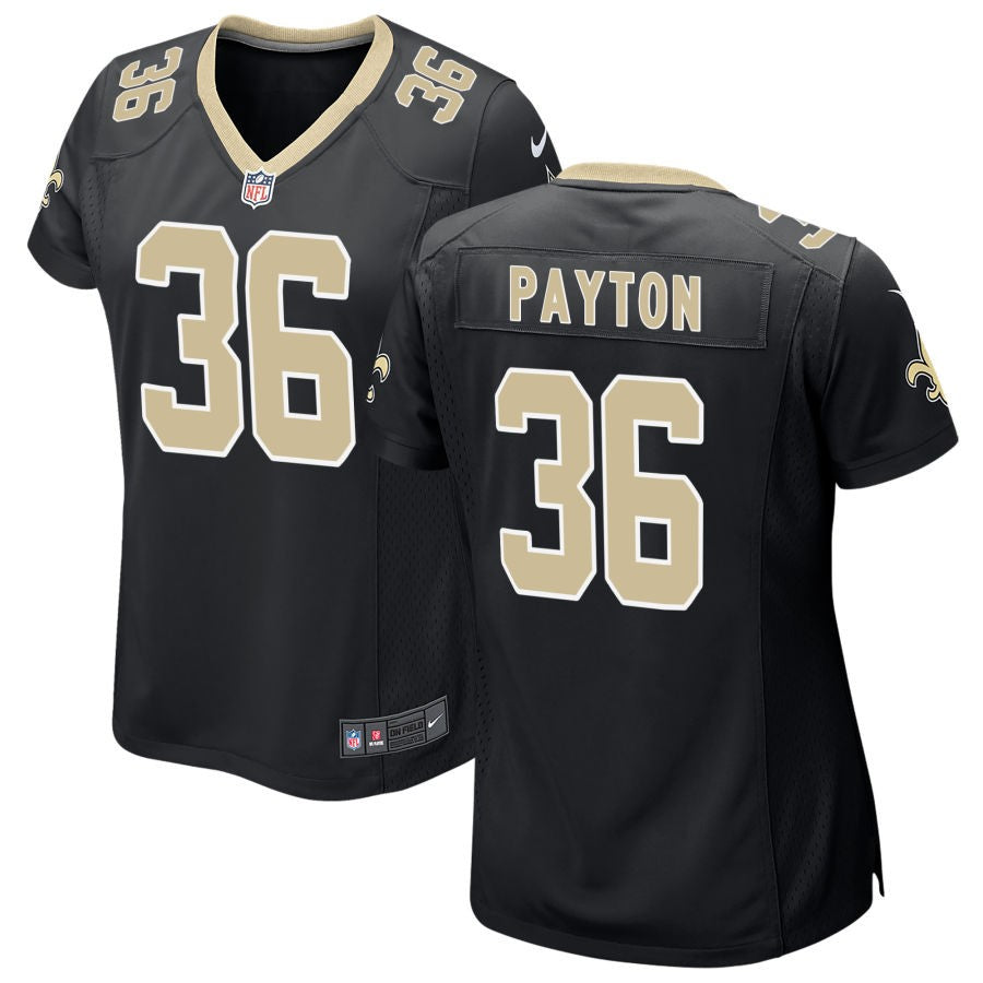 Rico Payton Women's Nike Black New Orleans Saints Custom Game Jersey