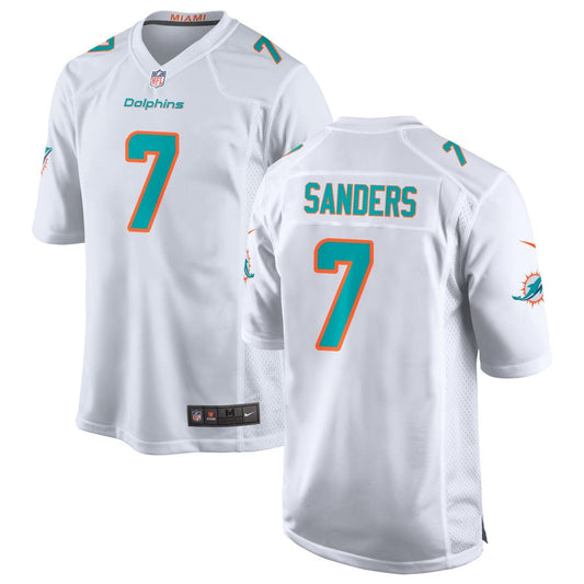 Jason Sanders Men's Nike White Miami Dolphins Custom Game Jersey