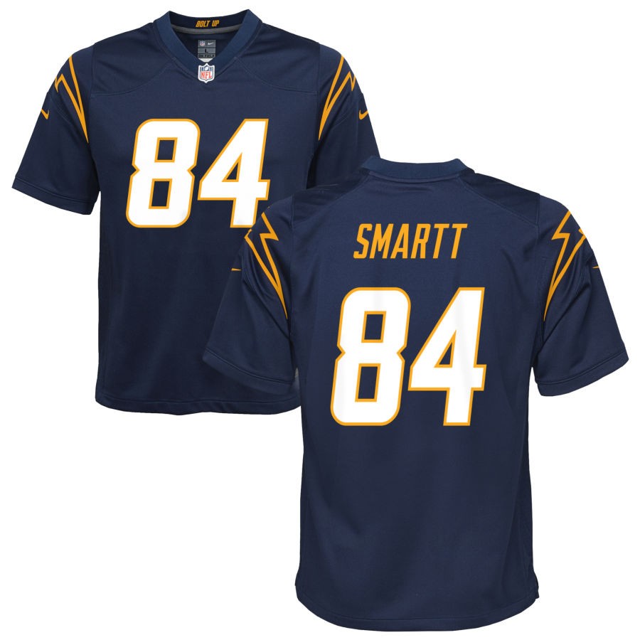Stone Smartt Youth Nike Navy Los Angeles Chargers Alternate Custom Game Jersey