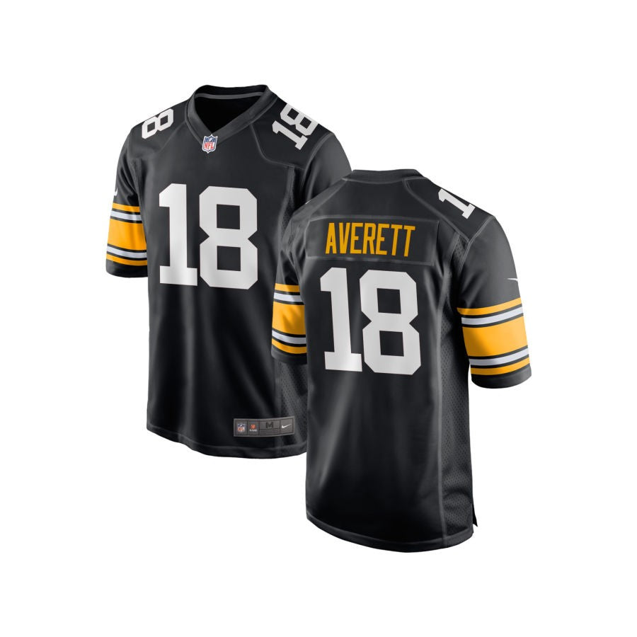 Anthony Averett Youth Nike Black Pittsburgh Steelers Alternate Custom Game Jersey