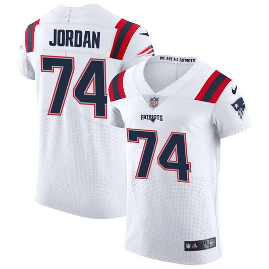 Michael Jordan Men's Nike White New England Patriots Vapor Elite Custom Jersey