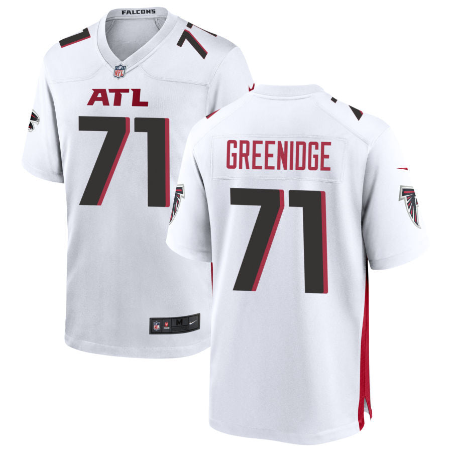 Ethan Greenidge Men's Nike White Atlanta Falcons Custom Game Jersey