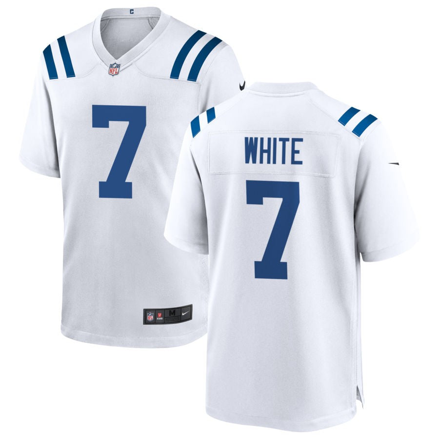 Xavier White Men's Nike White Indianapolis Colts Custom Game Jersey