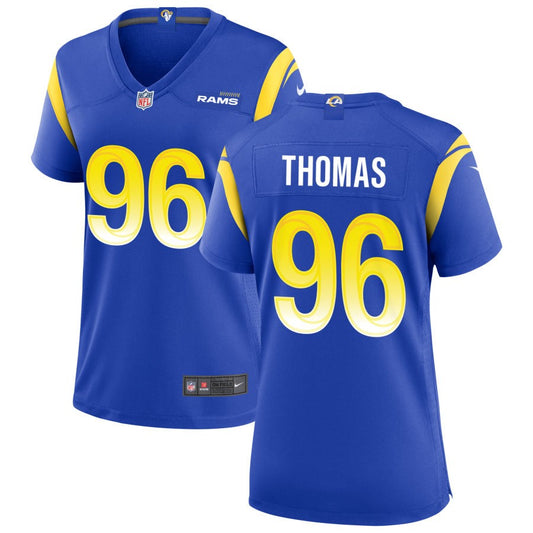 Keir Thomas Women's Nike Los Angeles Rams Royal Custom Game Jersey