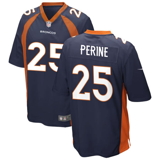 Samaje Perine Men's Nike Navy Denver Broncos Alternate Custom Game Jersey