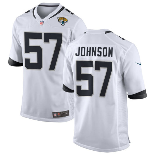 Caleb Johnson Men's Nike White Jacksonville Jaguars Custom Game Jersey
