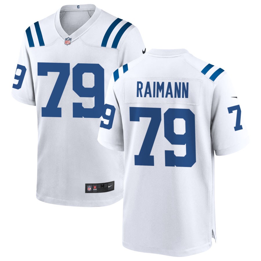 Bernhard Raimann Men's Nike White Indianapolis Colts Custom Game Jersey