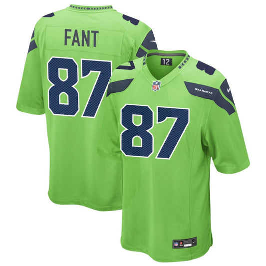 Noah Fant Men's Nike Neon Green Seattle Seahawks Alternate Custom Game Jersey