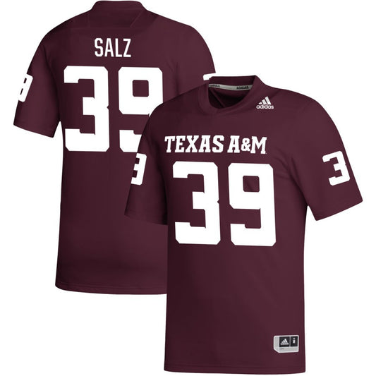 Sam Salz Men's adidas Maroon Texas A&M Aggies Pick-A-Player NIL Replica Football Jersey