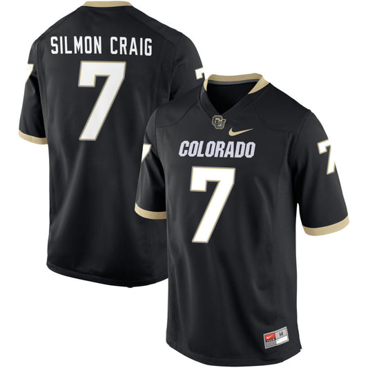 Cam'Ron Silmon Craig Men's Nike Black Colorado Buffaloes Pick-A-Player NIL Replica Football Jersey