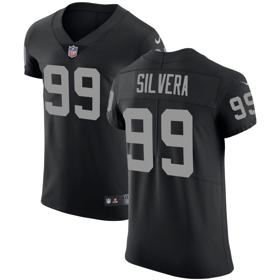 Nesta Jade Silvera Men's Nike Black Las Vegas Raiders Vapor Untouchable Custom Elite Jersey