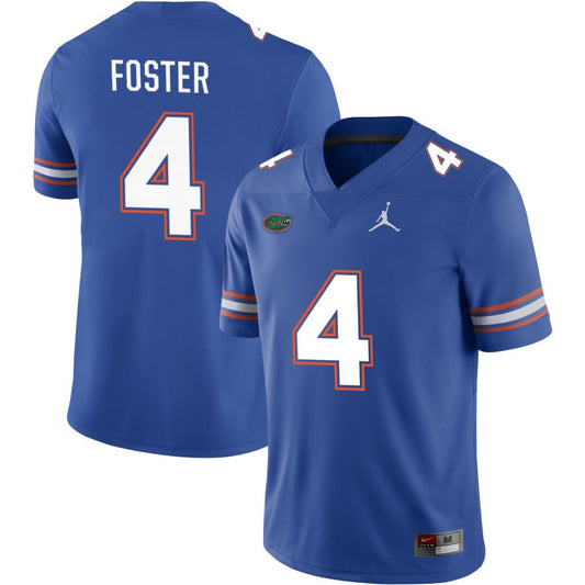 Teddy Foster Men's Jordan Brand Royal Florida Gators Pick-A-Player NIL Replica Football Jersey