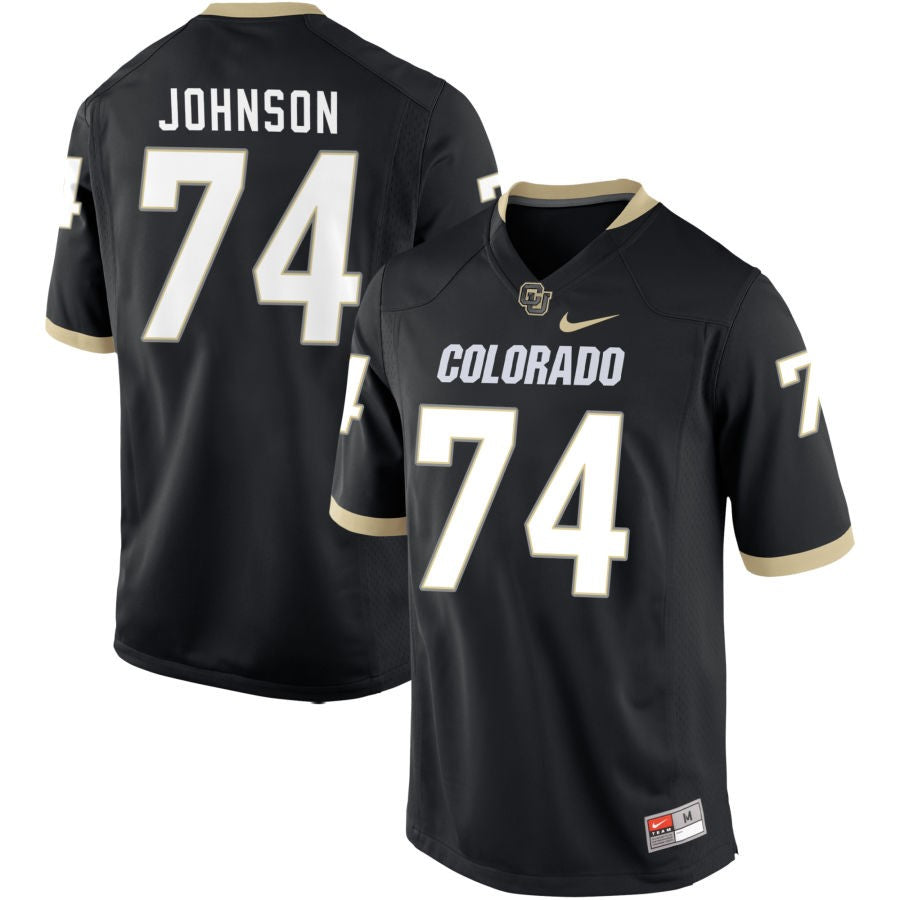 Tyler Johnson Men's Nike Black Colorado Buffaloes Pick-A-Player NIL Replica Football Jersey