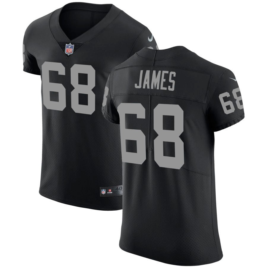 Andre James Men's Nike Black Las Vegas Raiders Vapor Untouchable Custom Elite Jersey