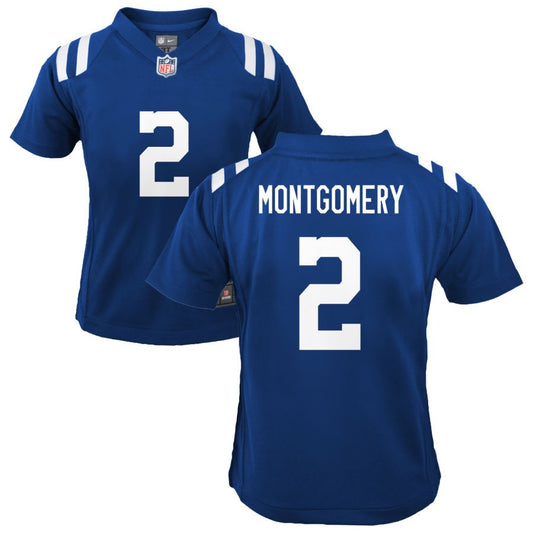 D.J. Montgomery Youth Nike Indianapolis Colts Royal Custom Game Jersey