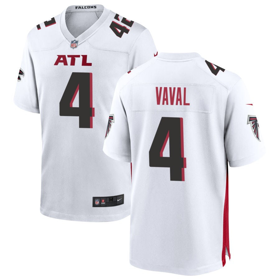 Trey Vaval Men's Nike White Atlanta Falcons Custom Game Jersey