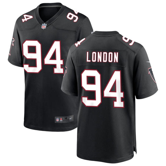 LaCale London Men's Nike Black Atlanta Falcons Throwback Custom Game Jersey