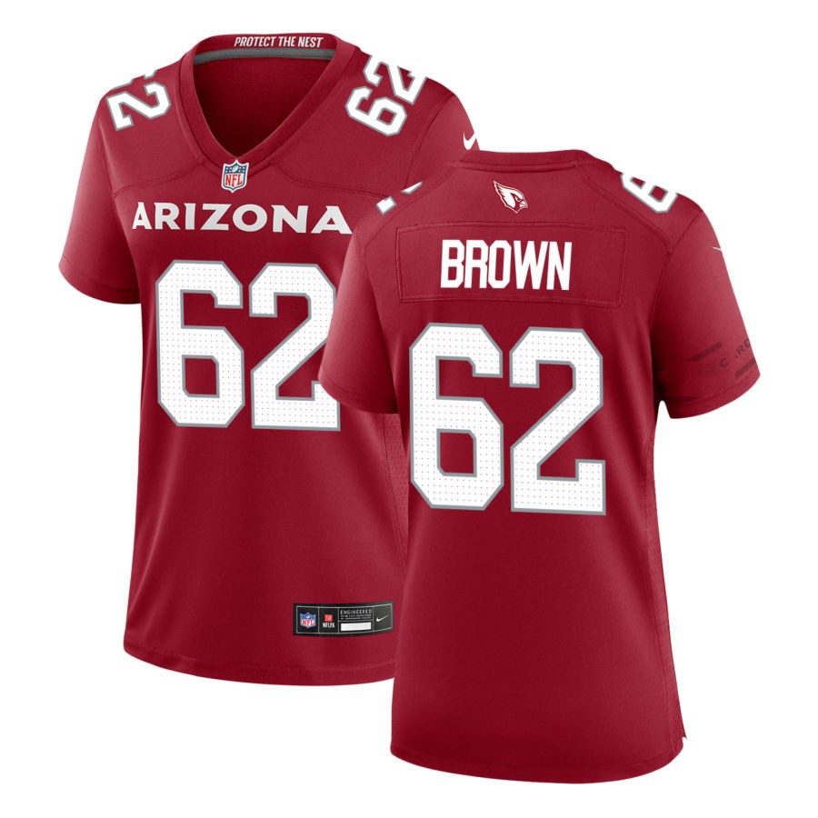 Evan Brown Women's Nike Cardinal Arizona Cardinals Custom Game Jersey