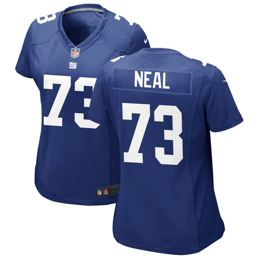 Evan Neal Women's Nike Royal New York Giants Custom Jersey