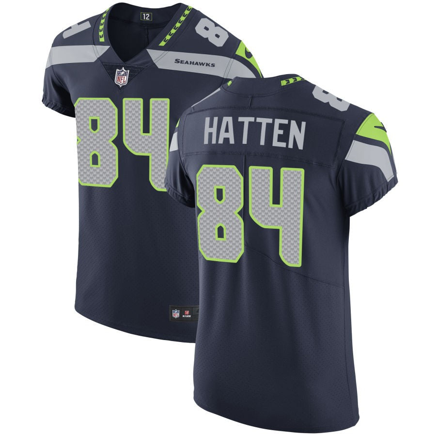 Hayden Hatten Men's Nike College Navy Seattle Seahawks Vapor Untouchable Custom Elite Jersey