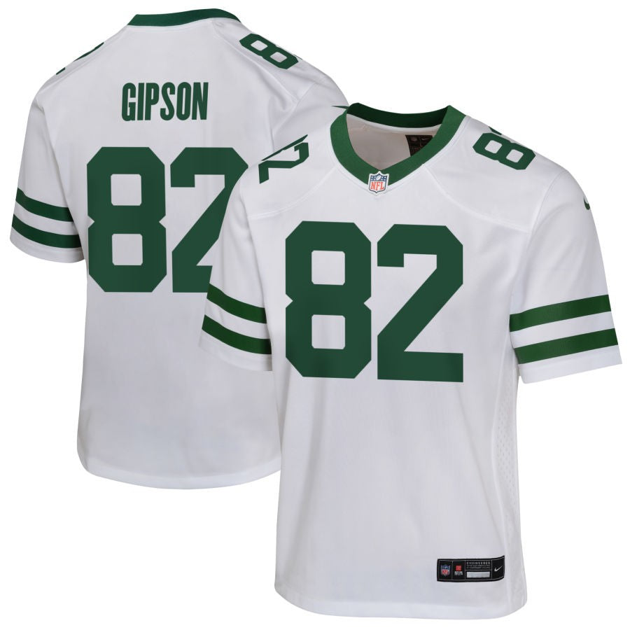 Xavier Gipson Youth Nike  Legacy White New York Jets Custom Game Jersey