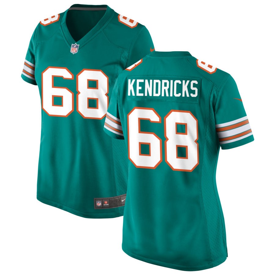 Mario Kendricks Women's Nike Aqua Miami Dolphins Alternate Custom Game Jersey