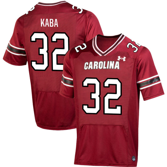 Mohamed Kaba Men's Under Armour  Garnet South Carolina Gamecocks NIL Pick-A-Player Replica Football Jersey