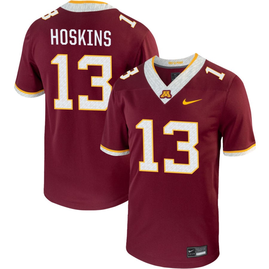 Kristen Hoskins Men's Nike Maroon Minnesota Golden Gophers Pick-A-Player NIL Replica Football Jersey