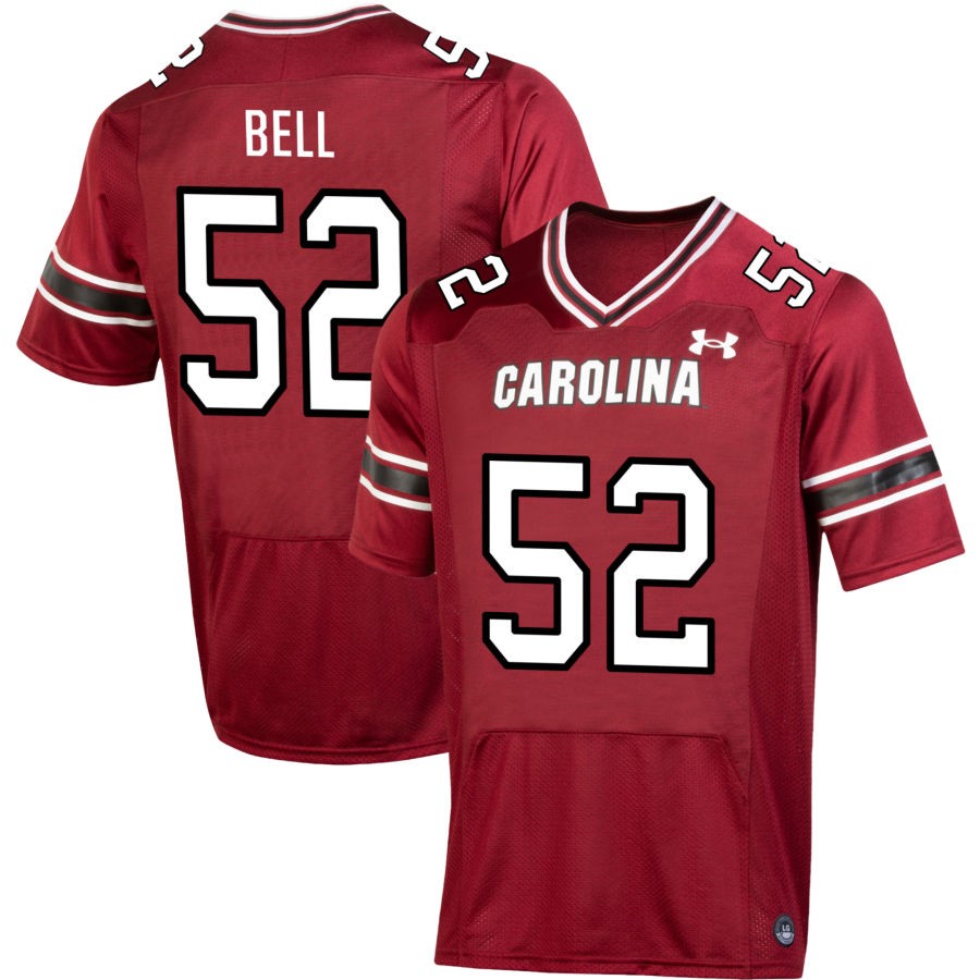 Kamaar Bell Men's Under Armour  Garnet South Carolina Gamecocks NIL Pick-A-Player Replica Football Jersey