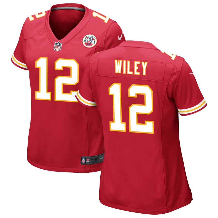 Jared Wiley Women's Nike Red Kansas City Chiefs Custom Game Jersey