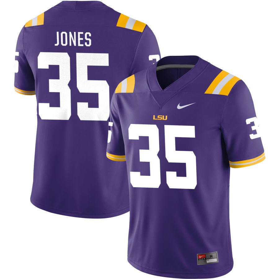 Sai'vion Jones Men's Nike Purple LSU Tigers Pick-A-Player NIL Replica Football Jersey