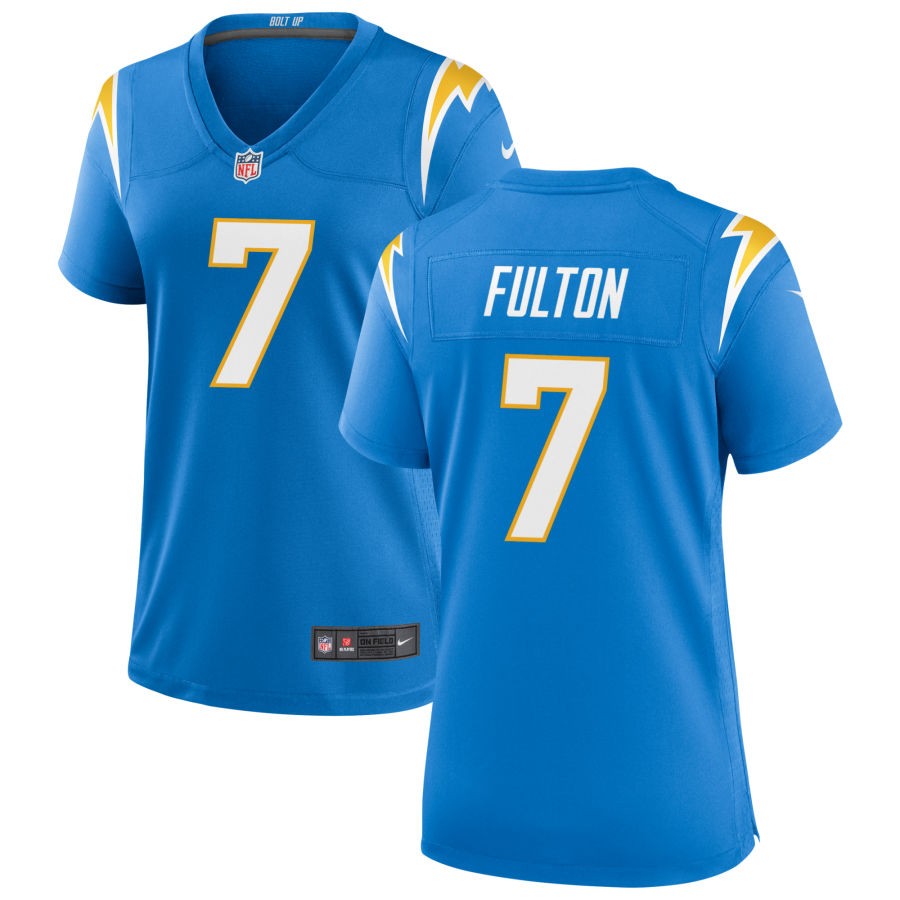 Kristian Fulton Women's Nike Powder Blue Los Angeles Chargers Custom Game Jersey