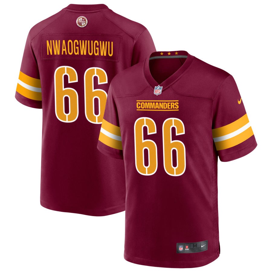 David Nwaogwugwu Men's Nike Burgundy Washington Commanders Game Custom Player Jersey