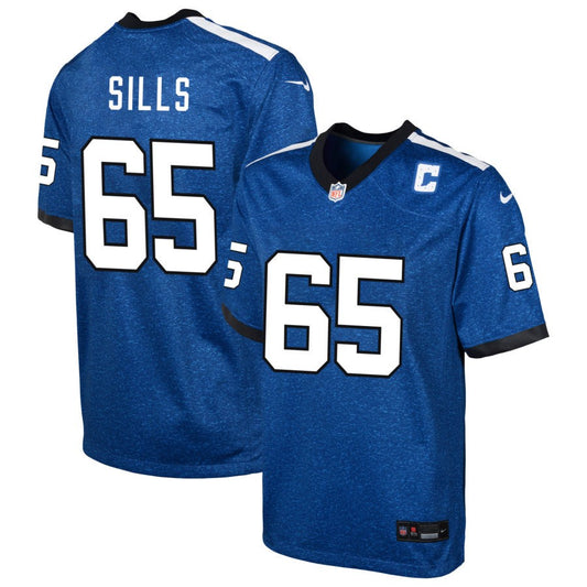 Josh Sills Youth Nike  Blue Indianapolis Colts Indiana Nights Alternate Custom Game Jersey