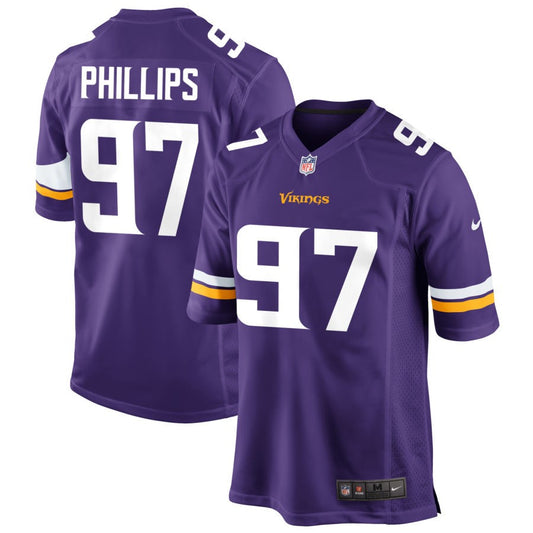 Harrison Phillips Men's Nike Purple Minnesota Vikings Custom Game Jersey