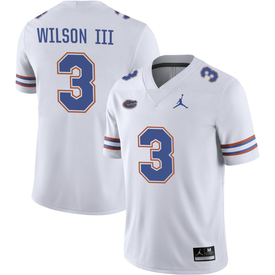 Eugene Wilson III Men's Jordan Brand Royal Florida Gators Pick-A-Player NIL Replica Football Jersey