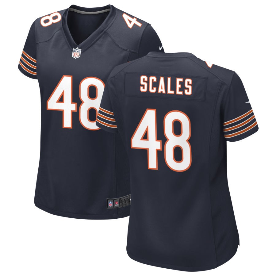 Patrick Scales Women's Nike Navy Chicago Bears Custom Game Jersey