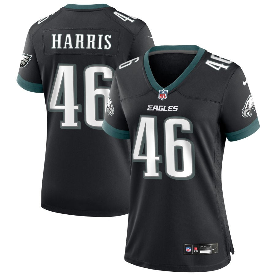 Jacob Harris Women's Nike Black Philadelphia Eagles Alternate Custom Game Jersey