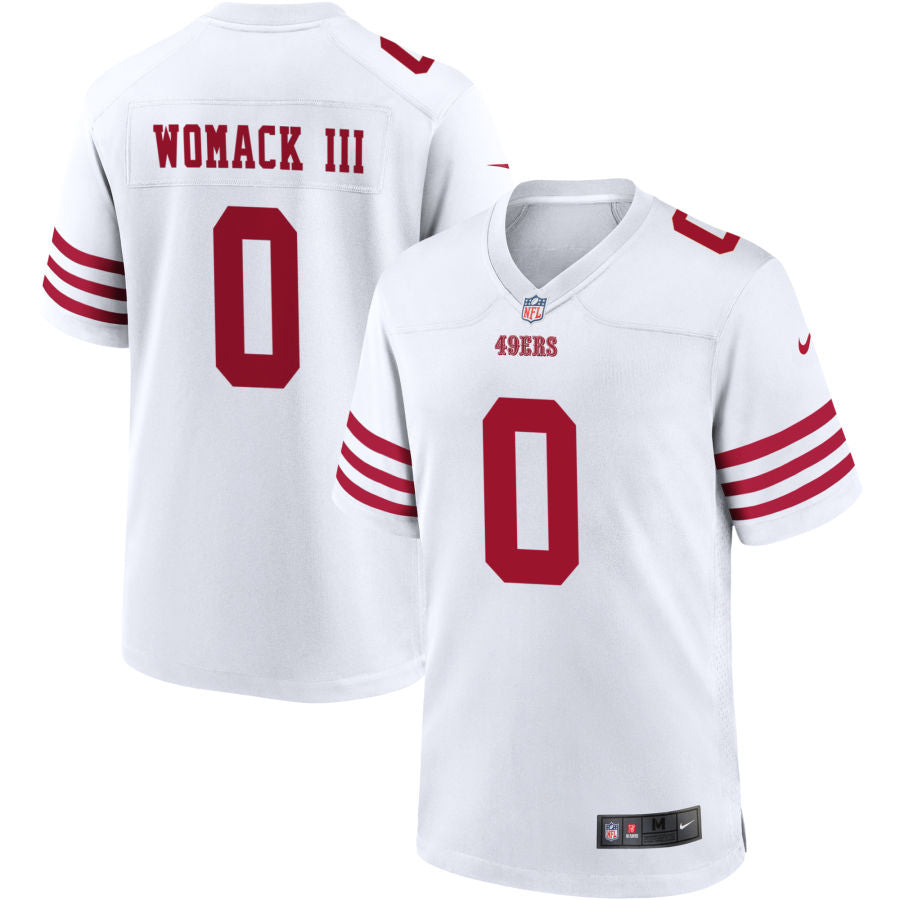 Samuel Womack III Men's Nike White San Francisco 49ers Game Custom Player Jersey