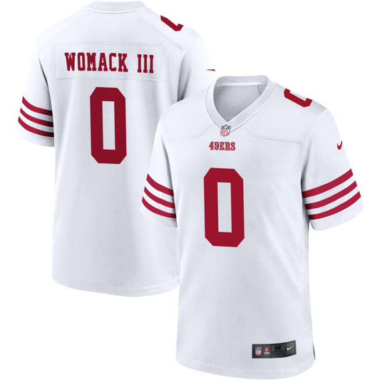 Samuel Womack III Men's Nike White San Francisco 49ers Game Custom Player Jersey