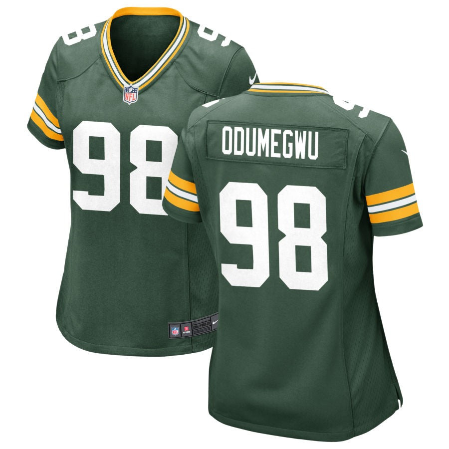 Kenneth Odumegwu Women's Nike Green Green Bay Packers Custom Game Jersey