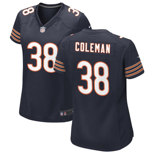 Douglas Coleman Women's Nike Navy Chicago Bears Custom Game Jersey