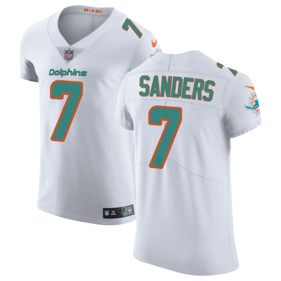 Jason Sanders Men's Nike White Miami Dolphins Vapor Untouchable Elite Custom Jersey