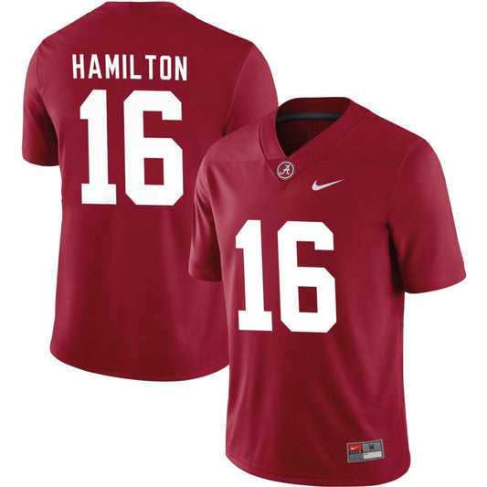 Jaren Hamilton Men's Nike Crimson Alabama Crimson Tide Pick-A-Player NIL Replica Football Jersey