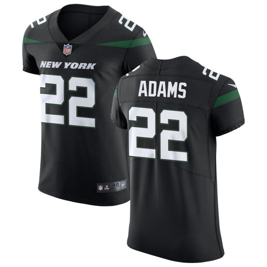 Tony Adams Men's Nike Stealth Black New York Jets Vapor Untouchable Elite Custom Jersey