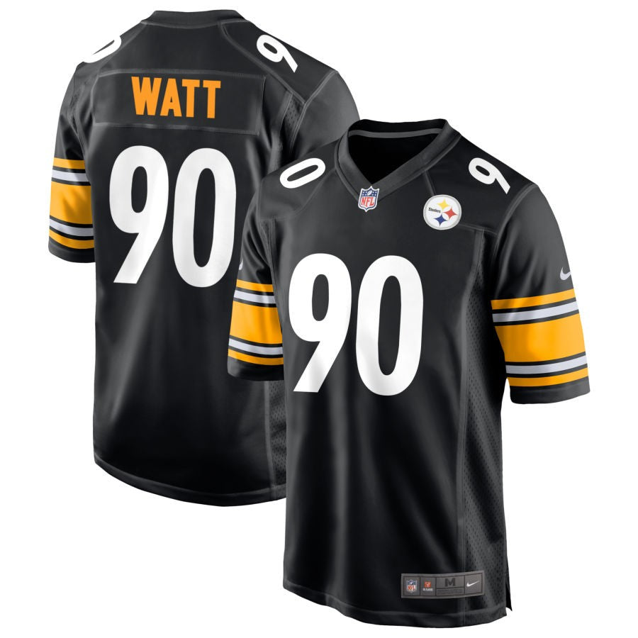 T.J. Watt Men's Nike Black Pittsburgh Steelers Game Custom Player Jersey