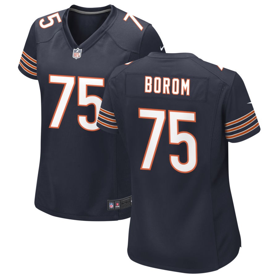 Larry Borom Women's Nike Navy Chicago Bears Custom Game Jersey