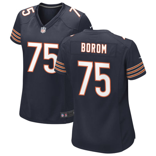 Larry Borom Women's Nike Navy Chicago Bears Custom Game Jersey