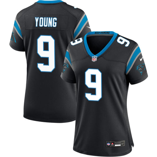 Bryce Young Women's Nike Black Carolina Panthers Custom Game Jersey